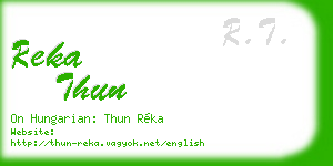 reka thun business card