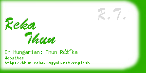 reka thun business card